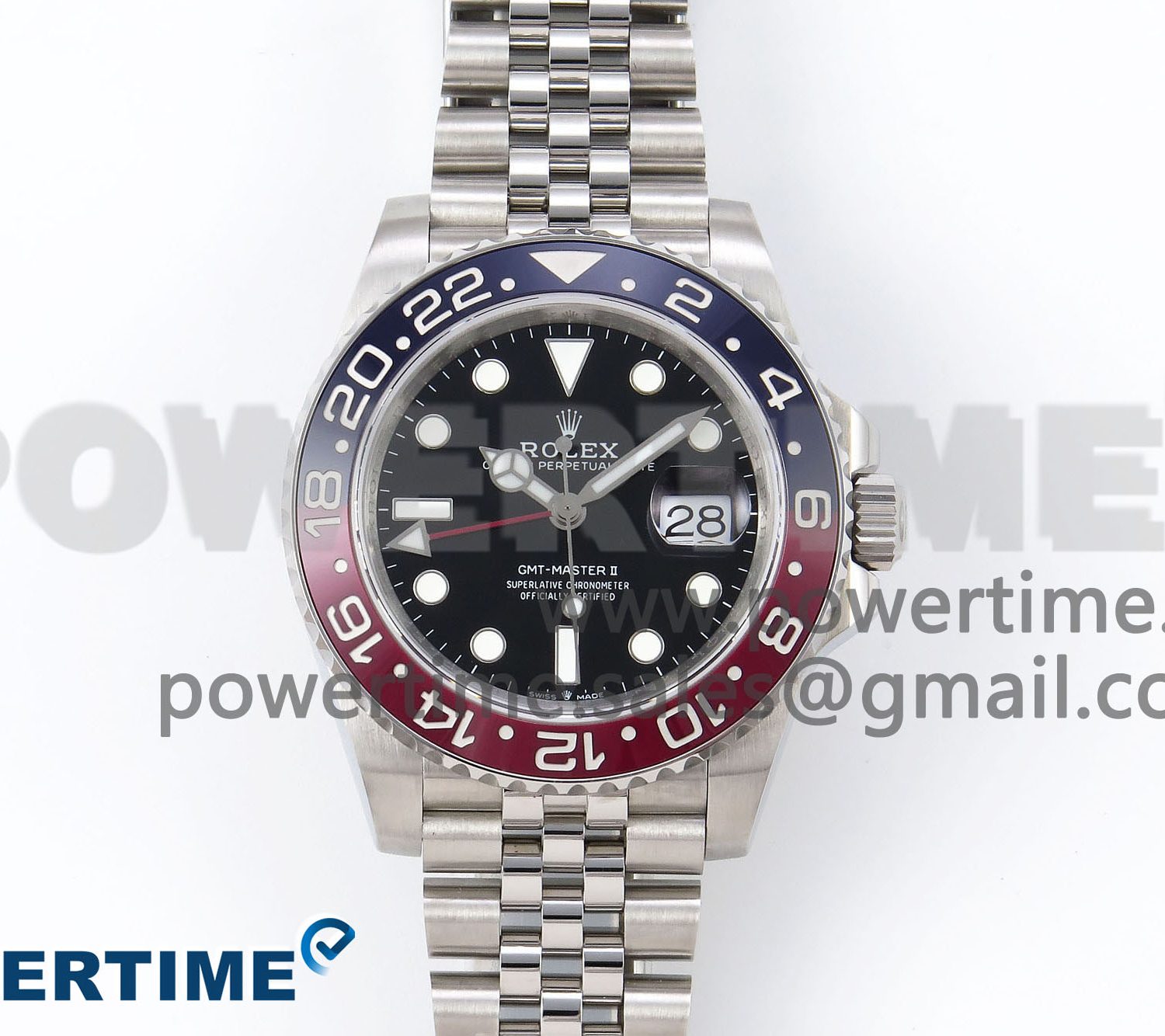 GMT-Master II 126710 BLRO Blue/Red Ceramic QF 1:1 Best Edition on Jubilee Bracelet VR3285 CHS