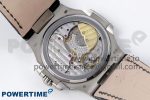 Nautilus 5712 SS PPF 1:1 Best Edition Gray Dial on Black Leather Strap A240 Super Clone V2 - Image 8