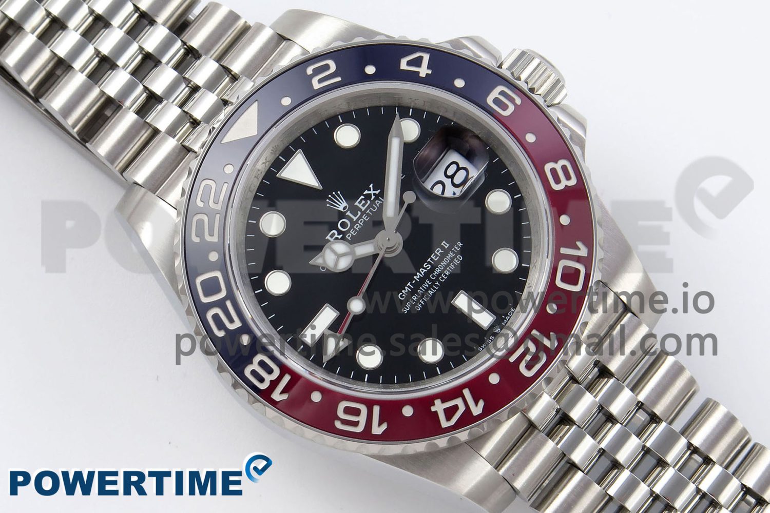 GMT-Master II 126710 BLRO Blue/Red Ceramic QF 1:1 Best Edition on Jubilee Bracelet VR3285 CHS - Image 3