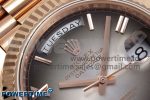 DayDate 40 RG QF Best Edition 904L Steel Slate Ombre Dial on President Bracelet VR3255 V4 (Gain Weight) - Image 4