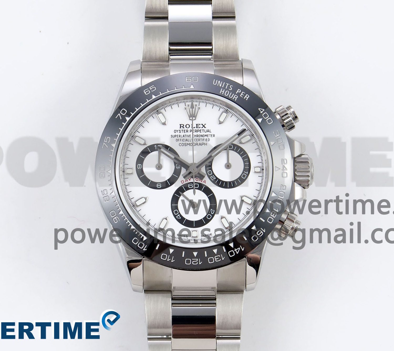 Daytona 116500 JDF 1:1 Best Edition 904L Steel White Dial on SS Bracelet A7750