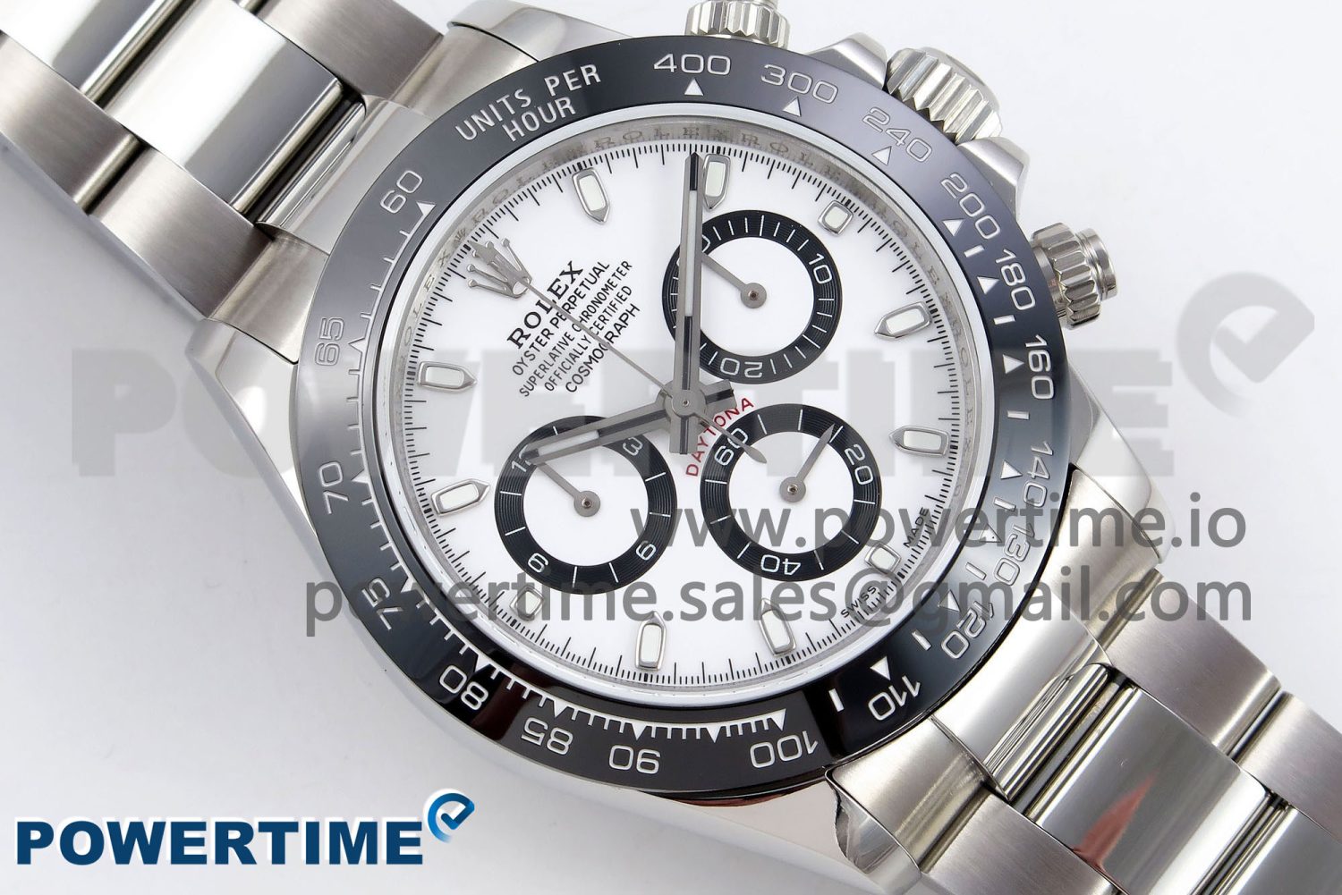 Daytona 116500 JDF 1:1 Best Edition 904L Steel White Dial on SS Bracelet A7750 - Image 3