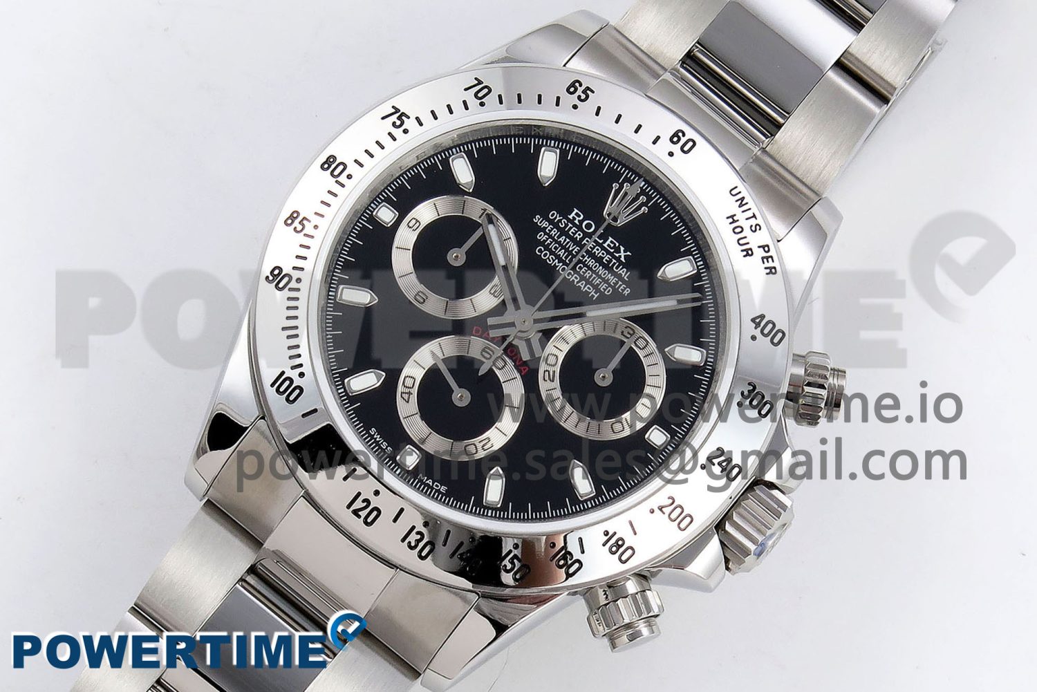 Daytona 116520 JDF 1:1 Best Edition 904L Steel Black Dial on SS Bracelet A7750 - Image 2