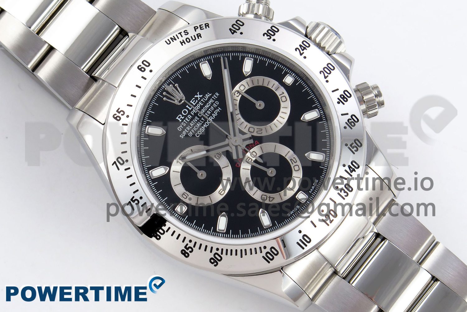 Daytona 116520 JDF 1:1 Best Edition 904L Steel Black Dial on SS Bracelet A7750 - Image 3