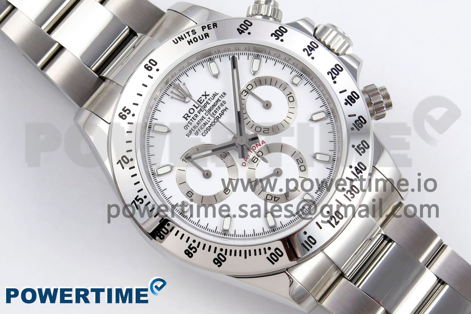 Daytona 116520 JDF 1:1 Best Edition 904L Steel White Dial on SS Bracelet A7750 - Image 3