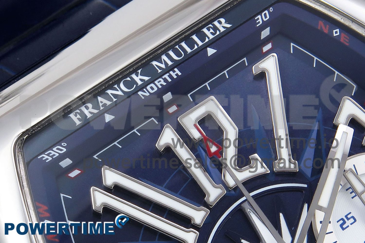Vanguard Chrono SS ABF 1:1 Best Edition Blue Dial on Blue Leather Strap A7750 - Image 4
