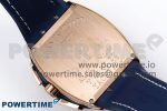 Vanguard Chrono RG ABF 1:1 Best Edition Blue Dial Full Diamonds on Blue Leather Strap A7750 - Image 12
