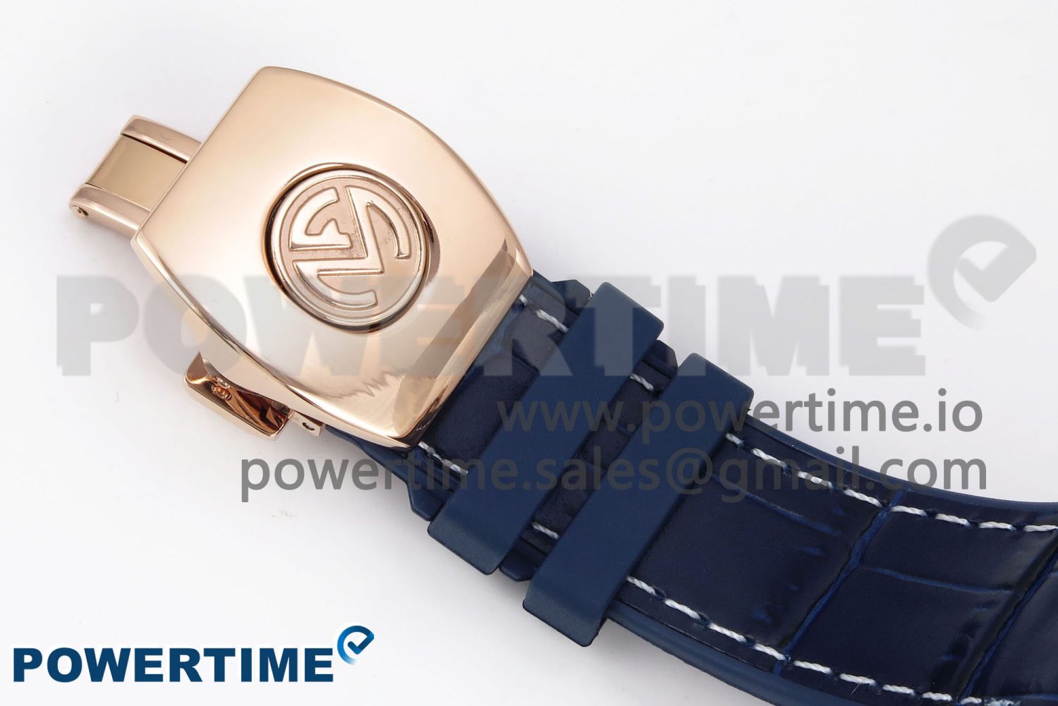 Vanguard Chrono RG ABF 1:1 Best Edition Blue Dial Full Diamonds on Blue Leather Strap A7750 - Image 13