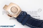Vanguard Chrono RG ABF 1:1 Best Edition Blue Dial Full Diamonds on Blue Leather Strap A7750 - Image 13