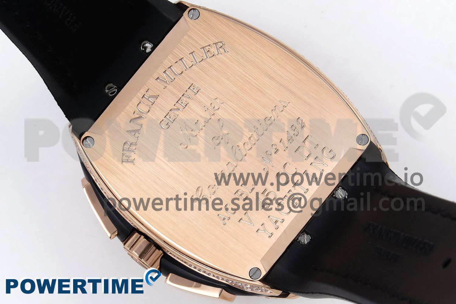 Vanguard Chrono RG Diamonds ABF 1:1 Best Edition Black Dial on Black Leather Strap A7750 - Image 8