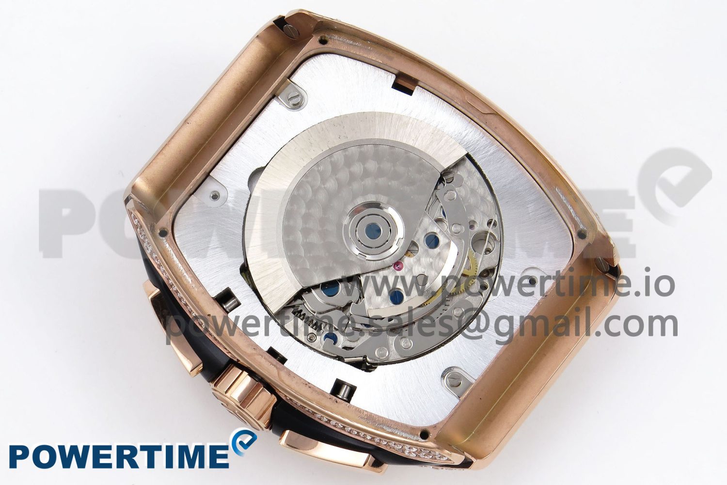 Vanguard Chrono RG Diamonds ABF 1:1 Best Edition Black Dial on Black Leather Strap A7750 - Image 10