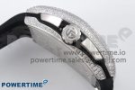 Vanguard Chrono SS Diamonds ABF 1:1 Best Edition Black Dial on Black Leather Strap A7750 - Image 6