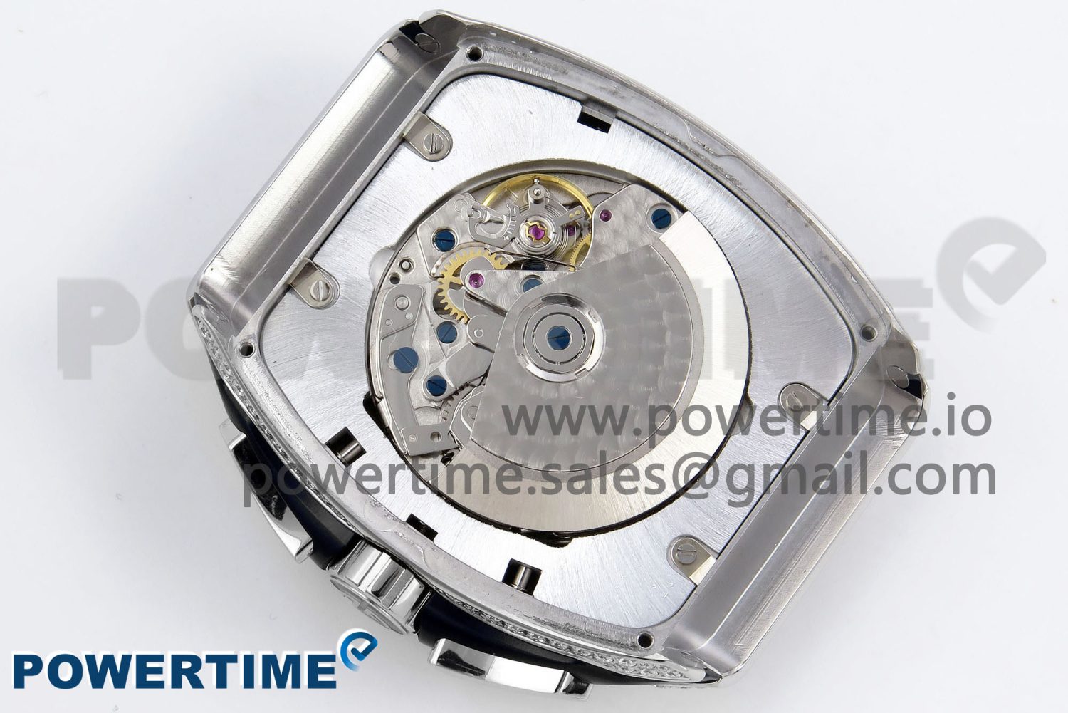 Vanguard Chrono SS Diamonds ABF 1:1 Best Edition Black Dial on Black Leather Strap A7750 - Image 9