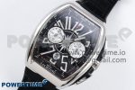 Vanguard Chrono SS ABF 1:1 Best Edition Black Dial on Black Leather Strap A7750 - Image 2