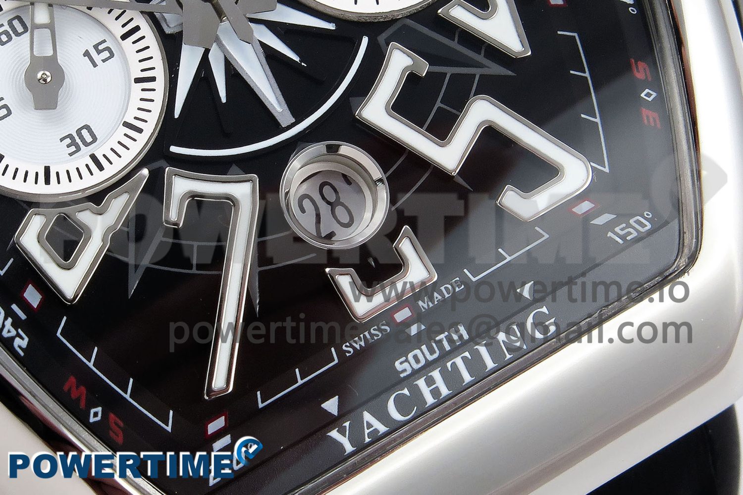 Vanguard Chrono SS ABF 1:1 Best Edition Black Dial on Black Leather Strap A7750 - Image 5