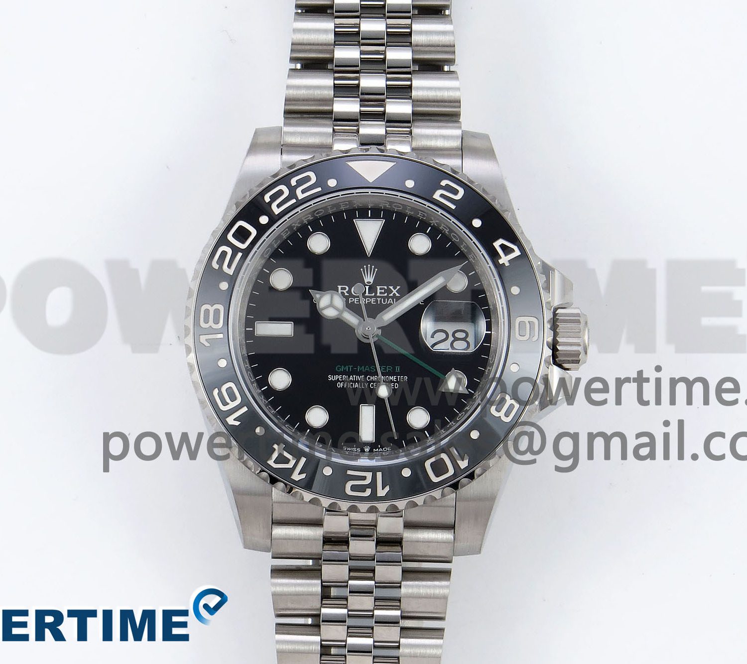 GMT-Master II 126710 GRNR Black/Gray Ceramic 904L Steel ARF 1:1 Best Edition on Jubilee Strap VR3285 CHS
