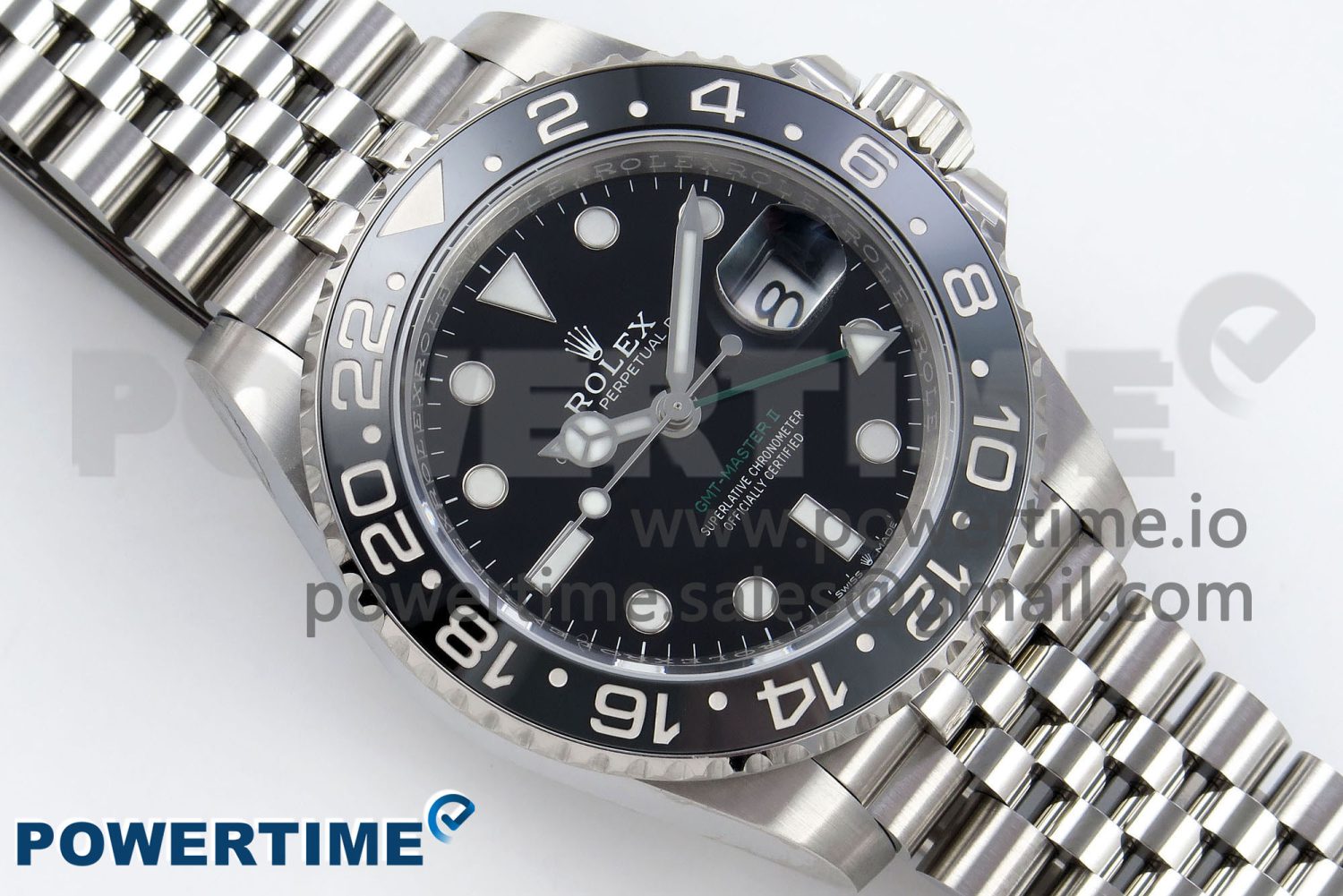 GMT-Master II 126710 GRNR Black/Gray Ceramic 904L Steel ARF 1:1 Best Edition on Jubilee Strap VR3285 CHS - Image 3