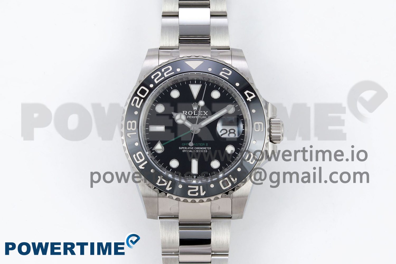 GMT-Master II 126710 GRNR Black/Gray Ceramic 904L Steel ARF 1:1 Best Edition on Oyster Strap VR3285 CHS - Image 1