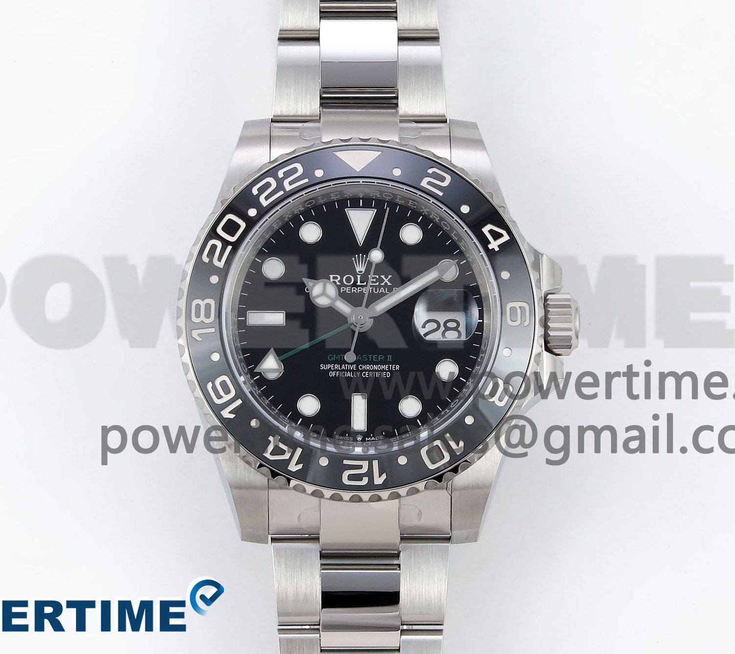 GMT-Master II 126710 GRNR Black/Gray Ceramic 904L Steel ARF 1:1 Best Edition on Oyster Strap VR3285 CHS