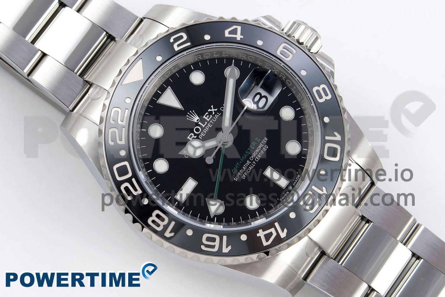 GMT-Master II 126710 GRNR Black/Gray Ceramic 904L Steel ARF 1:1 Best Edition on Oyster Strap VR3285 CHS - Image 3