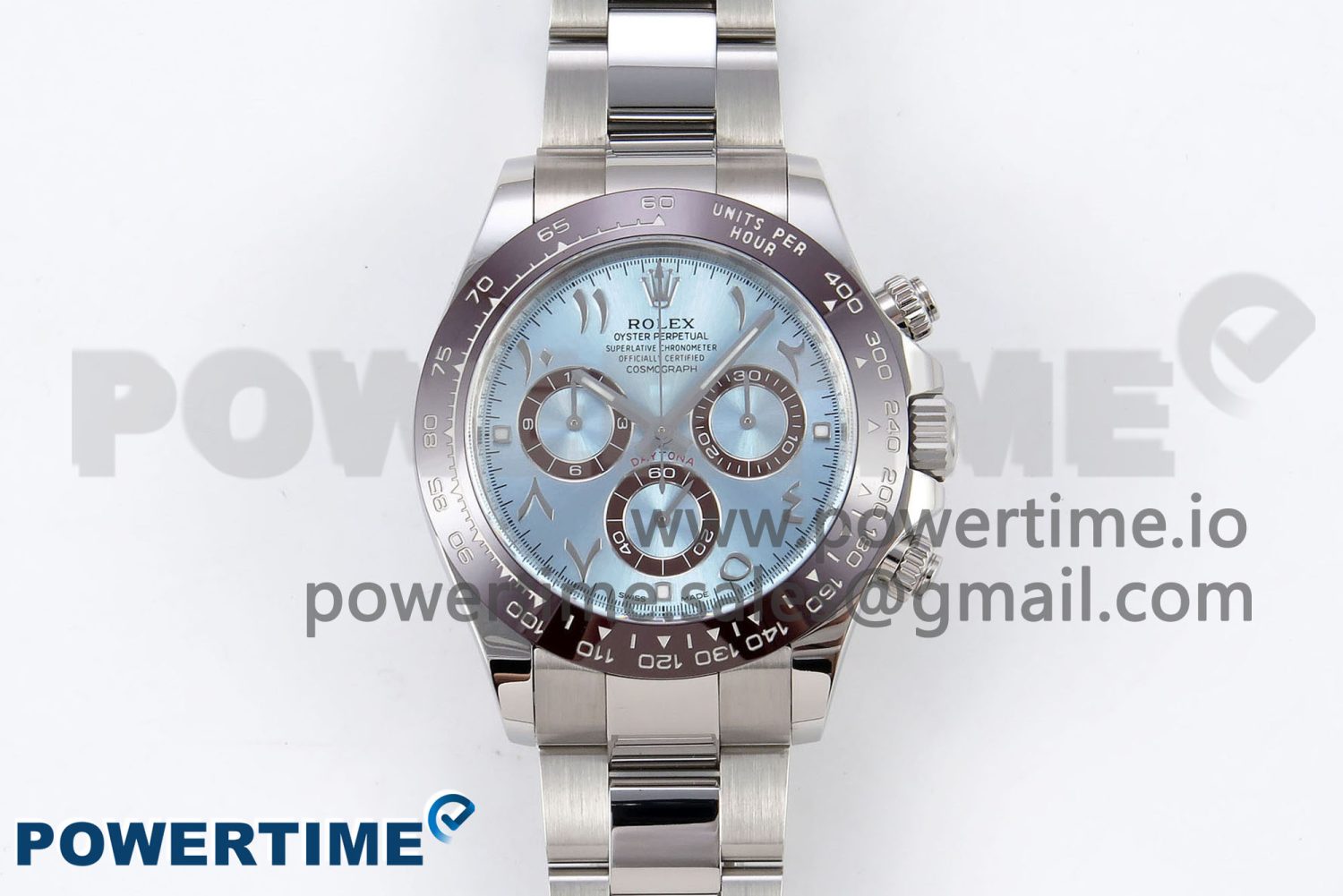 Daytona 116506 Clean 1:1 Best Edition Ice Blue Dial Arabic Markers on SS Bracelet SA4130 V2 - Image 1