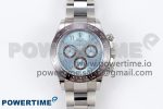 Daytona 116506 Clean 1:1 Best Edition Ice Blue Dial Arabic Markers on SS Bracelet SA4130 V2