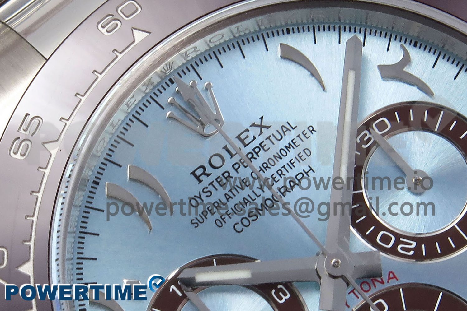 Daytona 116506 Clean 1:1 Best Edition Ice Blue Dial Arabic Markers on SS Bracelet SA4130 V2 - Image 4
