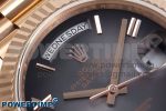 DayDate 40 RG QF 1:1 Best Edition Gray Dial on President Bracelet A2824 (Gain Weight) - Image 4