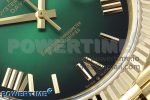 DayDate 40mm YG QF 1:1 Best Edition Green Roman Dial on President Bracelet A2824 (Gain Weight) - Image 5