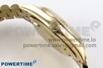 DayDate 40mm YG QF 1:1 Best Edition Green Roman Dial on President Bracelet A2824 (Gain Weight) - Image 6