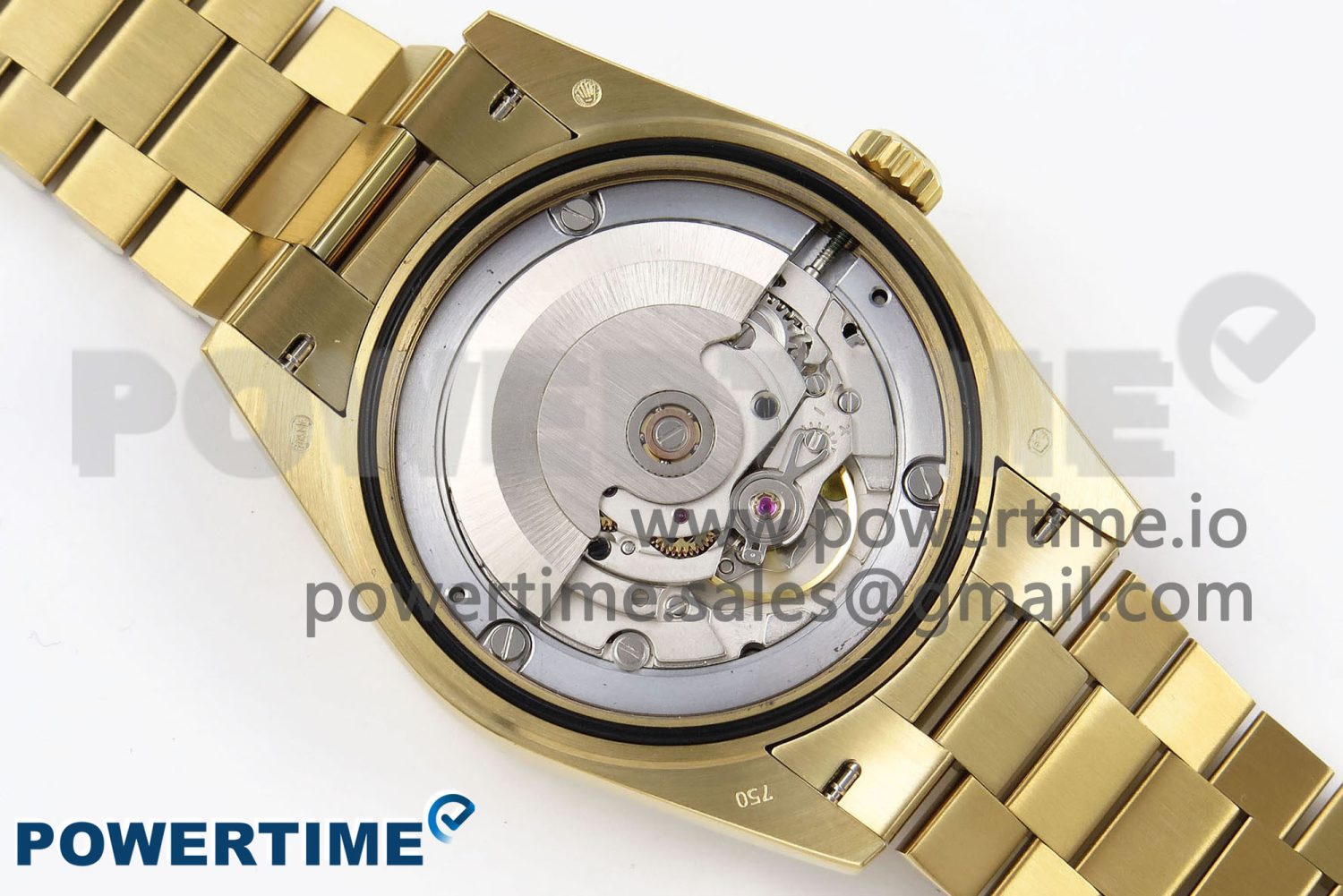 DayDate 40mm YG QF 1:1 Best Edition Green Roman Dial on President Bracelet A2824 (Gain Weight) - Image 9