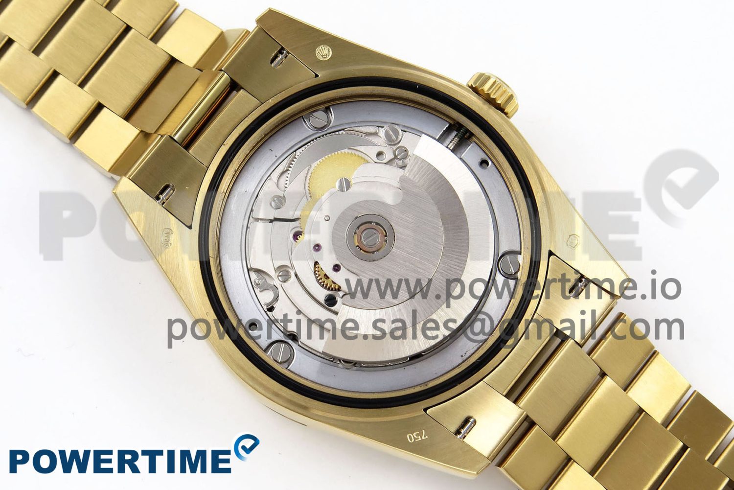 DayDate 40mm YG QF 1:1 Best Edition Green Roman Dial on President Bracelet A2824 (Gain Weight) - Image 10