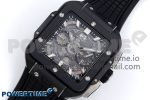 Square Bang Unico Black Ceramic BBF 1:1 Best Edition on Rubber Strap A1280 - Image 2