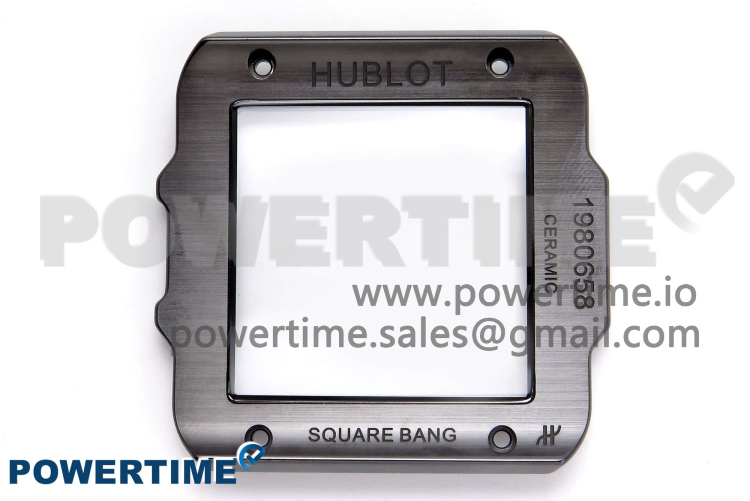Square Bang Unico Black Ceramic BBF 1:1 Best Edition on Rubber Strap A1280 - Image 8