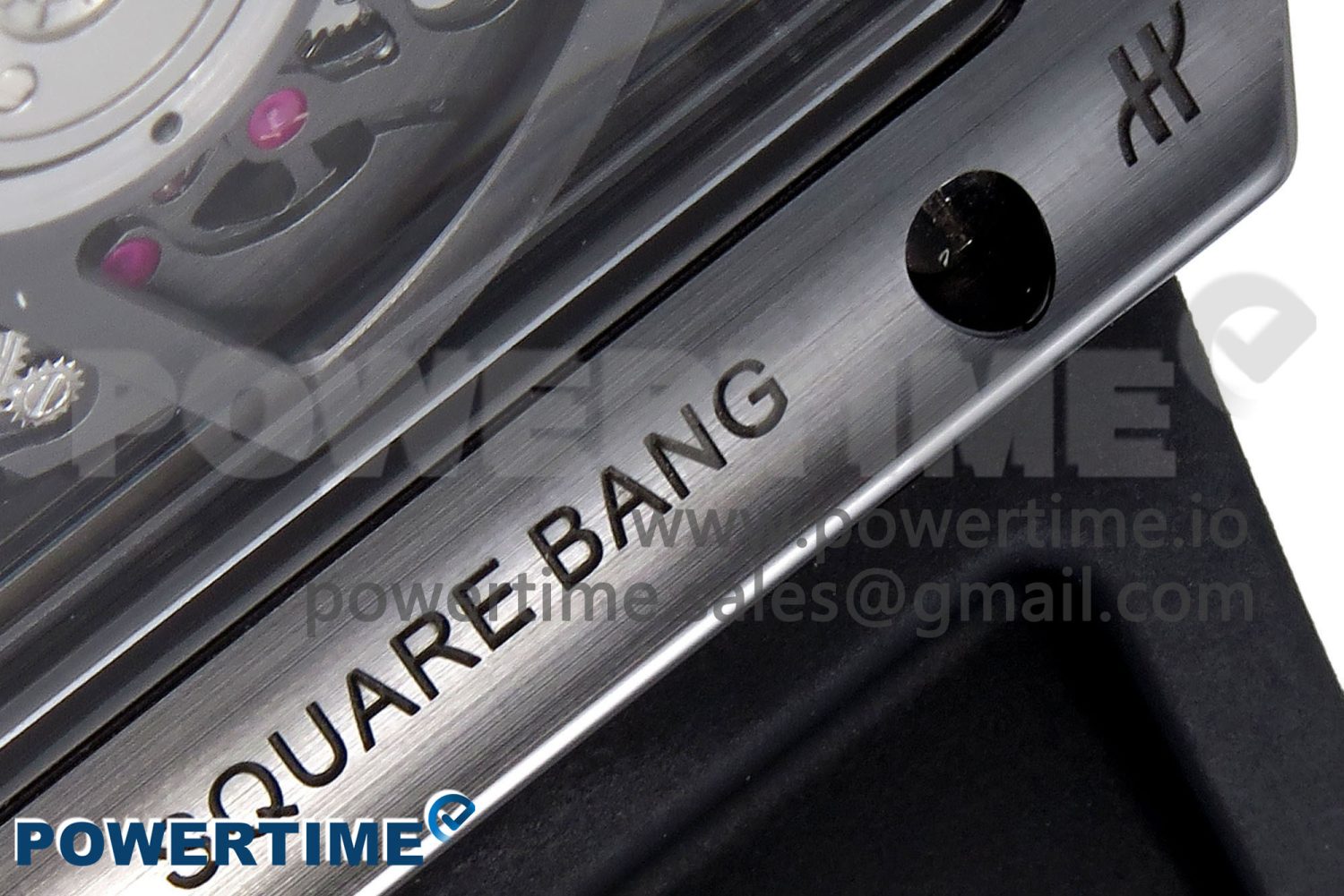 Square Bang Unico Black Ceramic BBF 1:1 Best Edition on Rubber Strap A1280 - Image 11