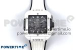 Square Bang Unico White Ceramic BBF 1:1 Best Edition on Rubber Strap A1280