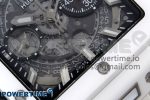 Square Bang Unico White Ceramic BBF 1:1 Best Edition on Rubber Strap A1280 - Image 5