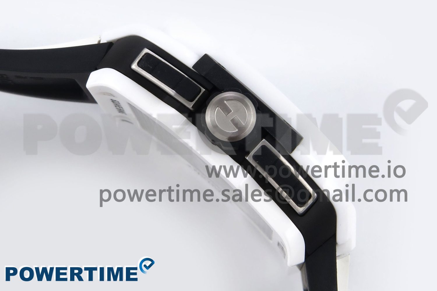 Square Bang Unico White Ceramic BBF 1:1 Best Edition on Rubber Strap A1280 - Image 8