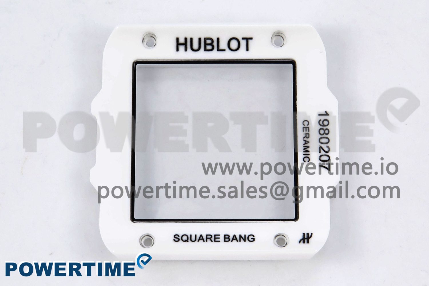 Square Bang Unico White Ceramic BBF 1:1 Best Edition on Rubber Strap A1280 - Image 10