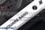 Square Bang Unico White Ceramic BBF 1:1 Best Edition on Rubber Strap A1280 - Image 12