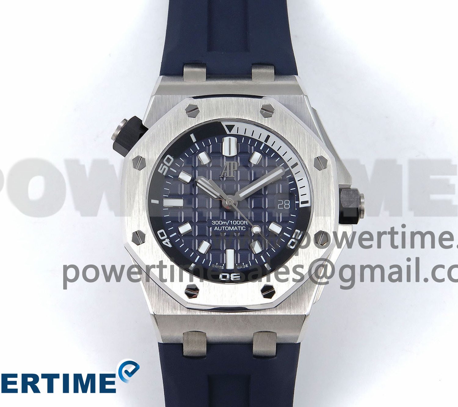 Royal Oak Offshore Diver 15720 IPF Best Edition Blue Dial on Blue Rubber Strap A4308 V2