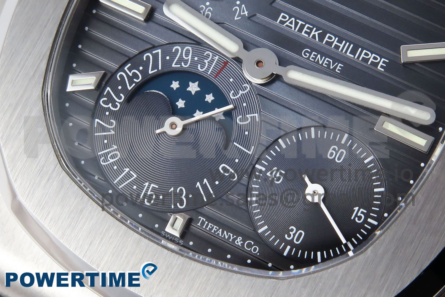 Nautilus 5712 Tiffany PPF 1:1 Best Edition Blue Dial on SS Bracelet A240 Super Clone V2 - Image 5