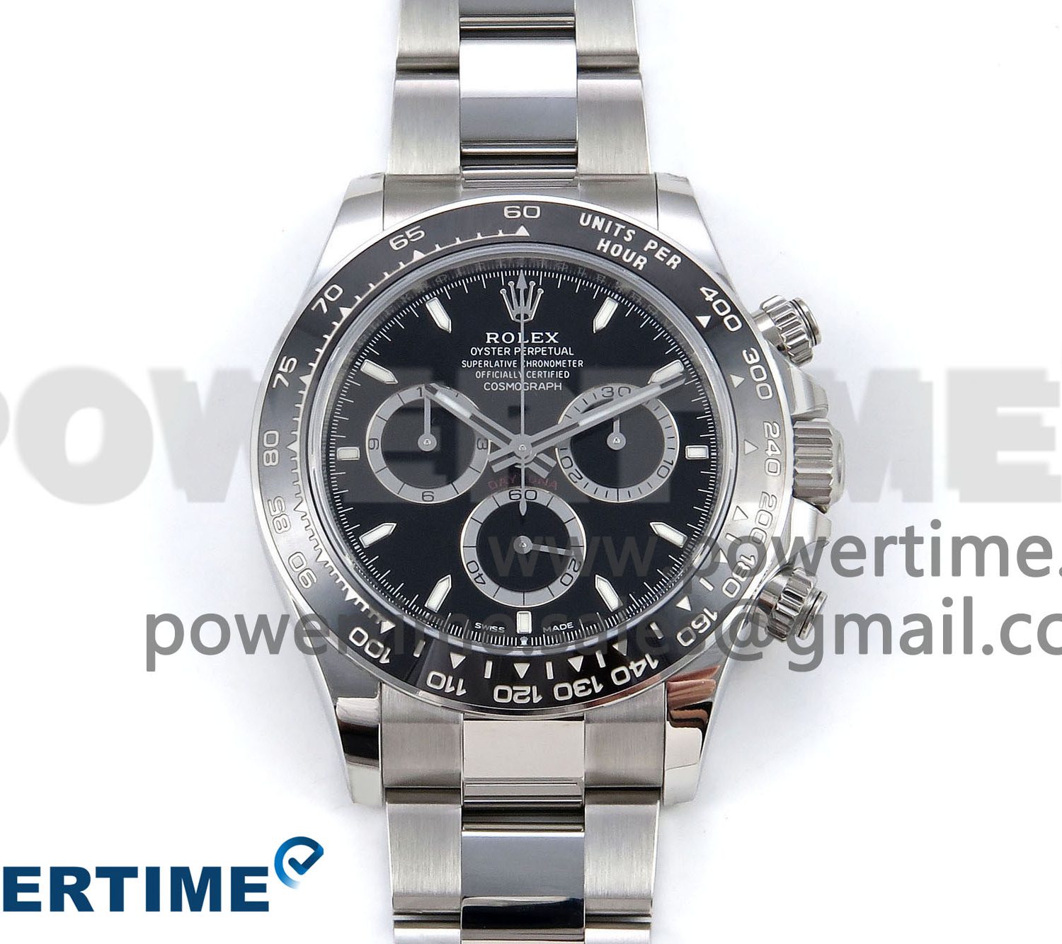 Daytona 126500 APSF 1:1 Best Edition 904L Steel Black Dial on SS Braclet SH4131