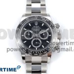Daytona 126500 APSF 1:1 Best Edition 904L Steel Black Dial on SS Braclet SH4131