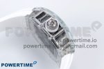 RM035-02 Transparent RMF 1:1 Best Edition Skeleton Dial on White Rubber Strap RMAL1 - Image 6