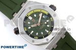 Royal Oak Offshore Diver 15720 IPF Best Edition Green Dial on Green Rubber Strap A4308 V2 - Image 3