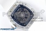 RM035-02 Transparent RMF 1:1 Best Edition Skeleton Dial on White Rubber Strap RMAL1 - Image 9