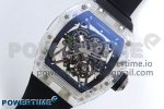 RM035-02 Transparent RMF 1:1 Best Edition Skeleton Dial on Black Rubber Strap RMAL1 - Image 2