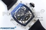 RM035-02 Transparent RMF 1:1 Best Edition Skeleton Dial on Black Rubber Strap RMAL1 - Image 3