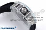 RM035-02 Transparent RMF 1:1 Best Edition Skeleton Dial on Black Rubber Strap RMAL1 - Image 7